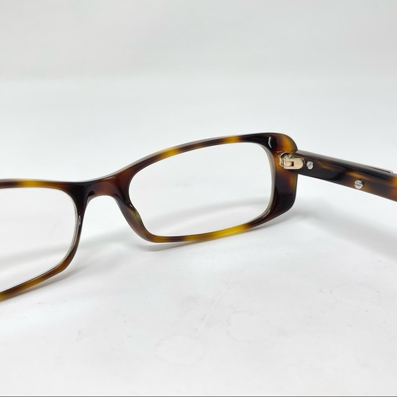 GUCCI GG3071 05L 52 [] 15 135 Havana Tortoise Eyeglasses Frames Italy Gold Logo - Picture 7 of 13